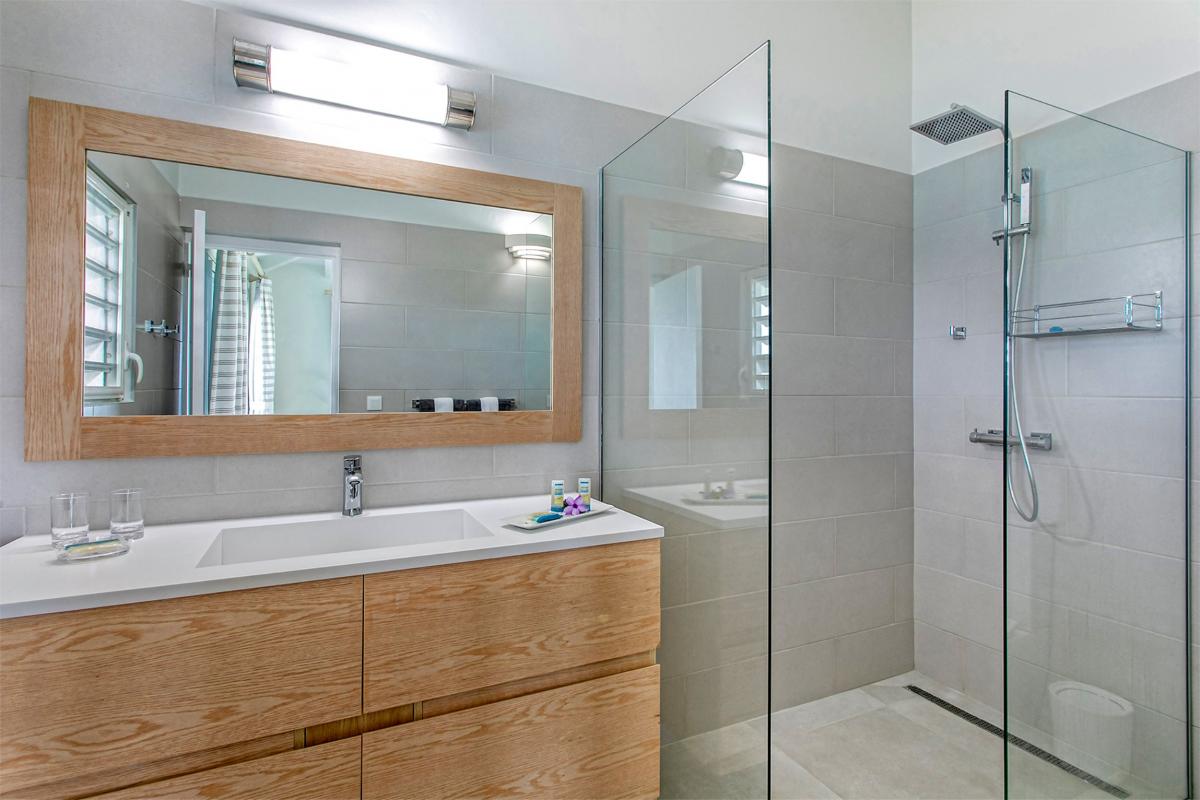 Pool villa St Martin - Bathroom with shower 1